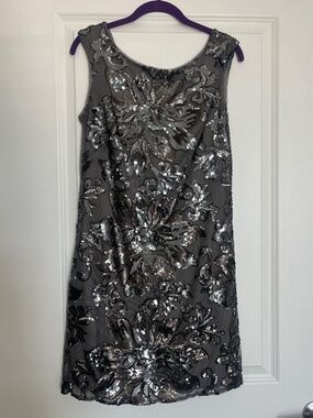 White House Black Market Sequin Shift Dress